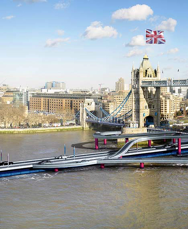 London, út a Temzén az olimpiára (dezeen.com)