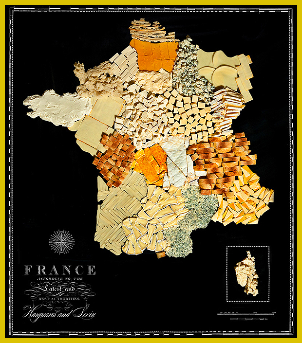 Franciarszág jellegzetességei sajttérképen