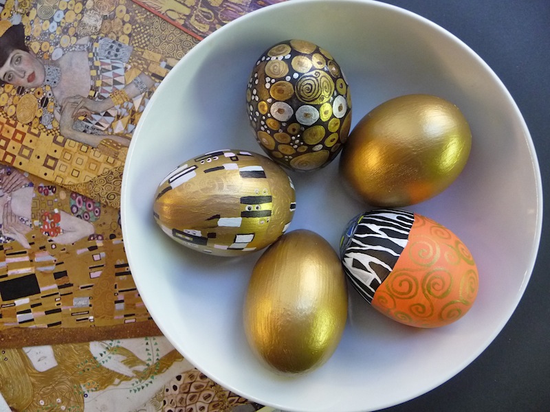 Gustav Klimt - művészi húsvéti tojások