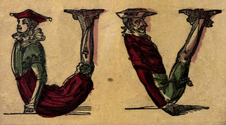 akrobatikus betűk - 1850