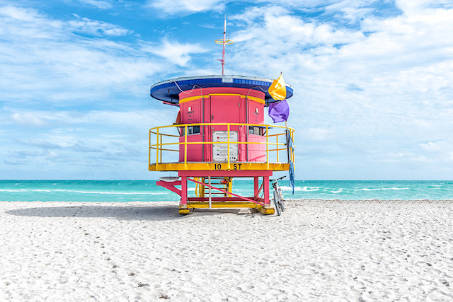 Miami Beach vizimentő tornyok