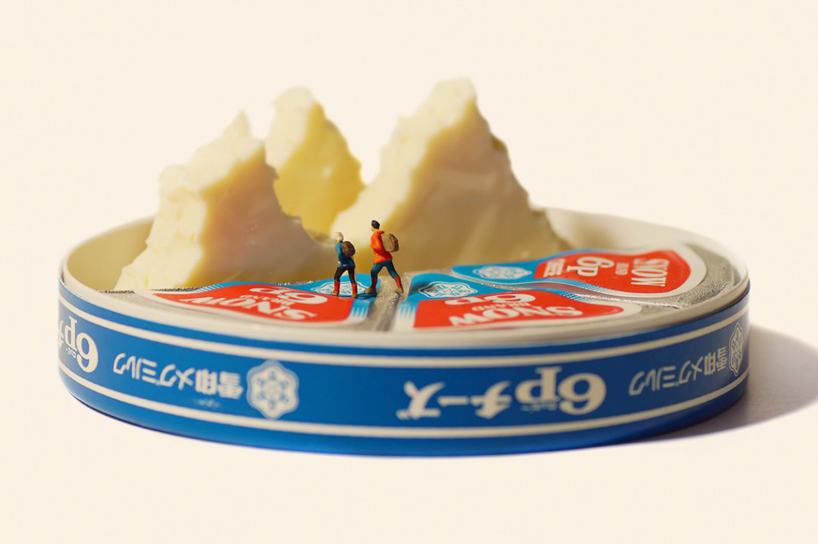 hegymászás - dioráma sajtokkal