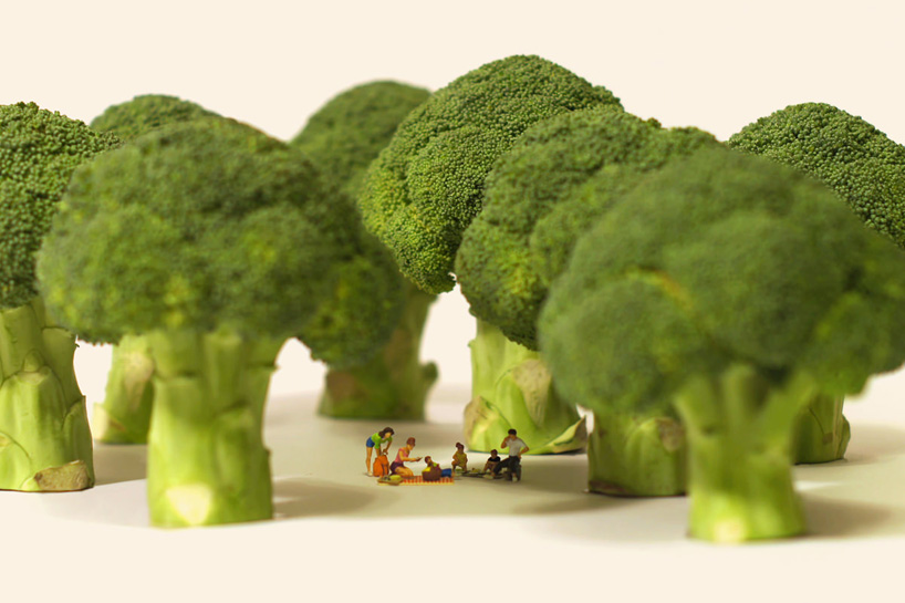 piknik a brokkoli fák árnyékában - miniatűr világ
